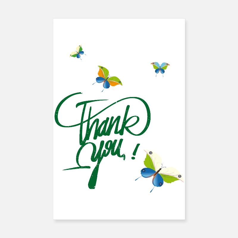 Merci Poster 20 x 30 cm