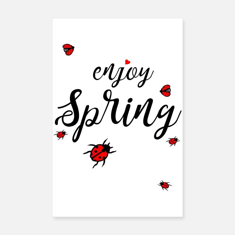 Spring, enjoy spring Poster 8" x 12" (20x30 cm)
