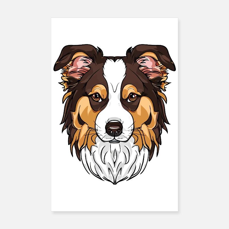 J’aime mon Border Collie Poster 20 x 30 cm