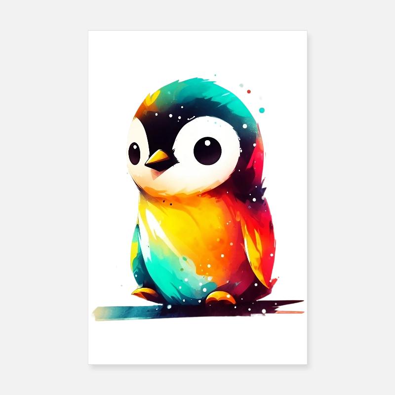 Penguin Poster 8" x 12" (20x30 cm)