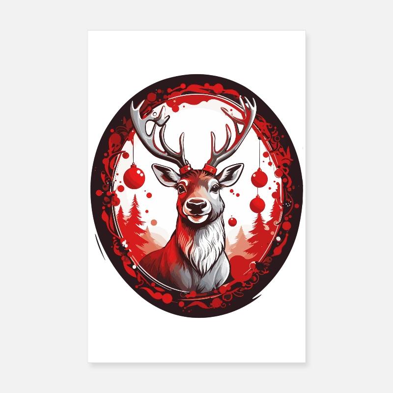 Rudolph the Reindeer Poster 8" x 12" (20x30 cm)