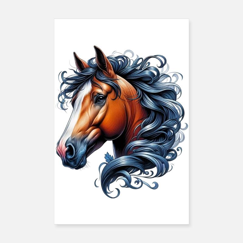 Cheval Poster 20 x 30 cm