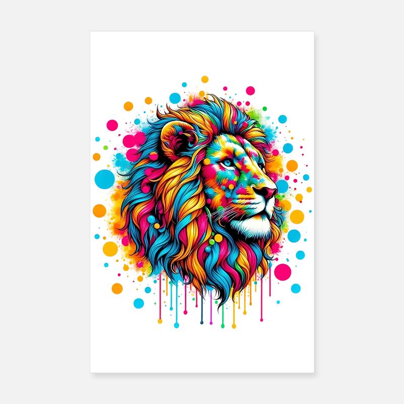 Löwe Poster 20x30 cm
