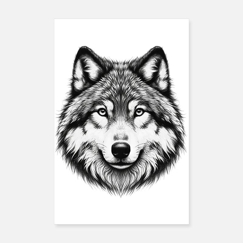 Wolf Poster 20x30 cm