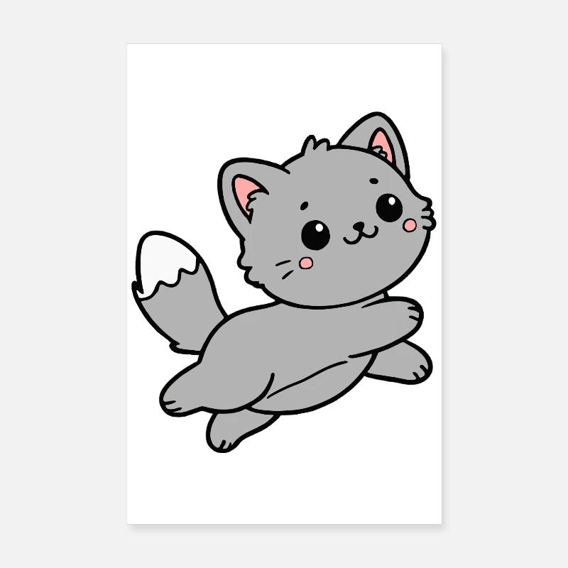 Cat Poster 8" x 12" (20x30 cm)