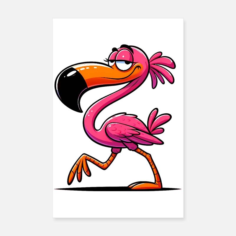 Flamant Poster 20 x 30 cm
