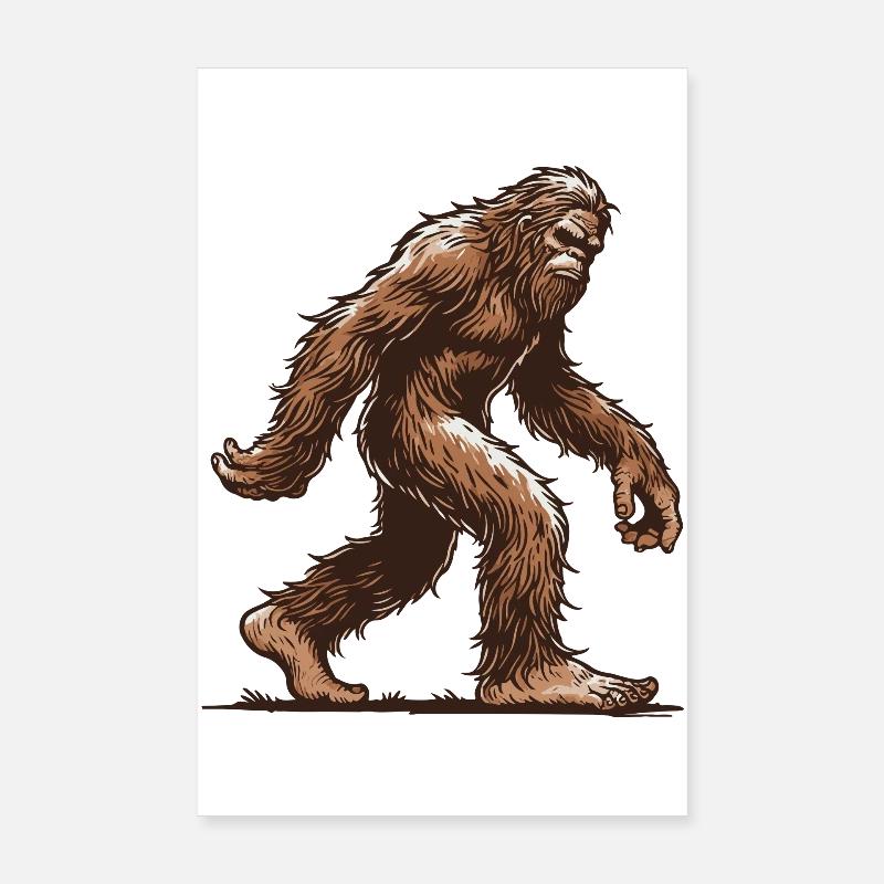 Bigfoot Poster 8" x 12" (20x30 cm)