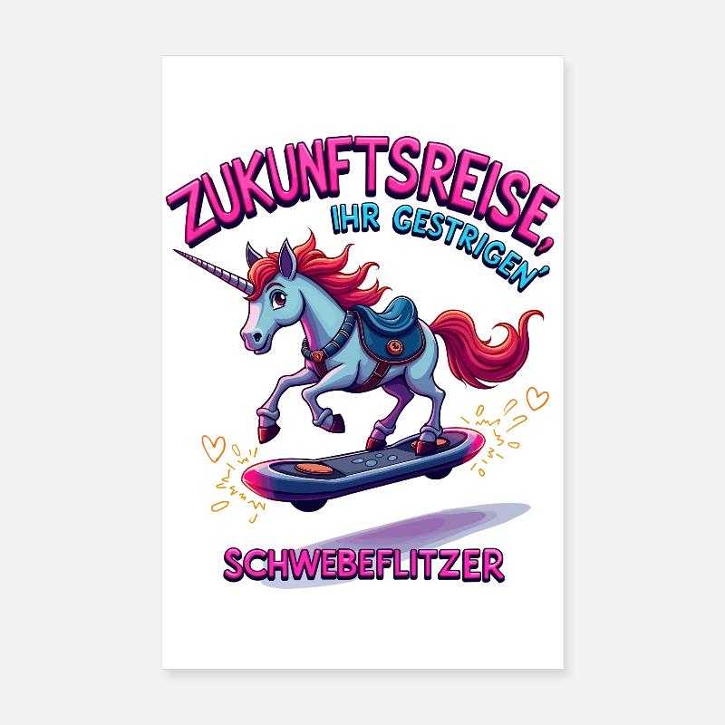 Licorne du futur Poster 20 x 30 cm