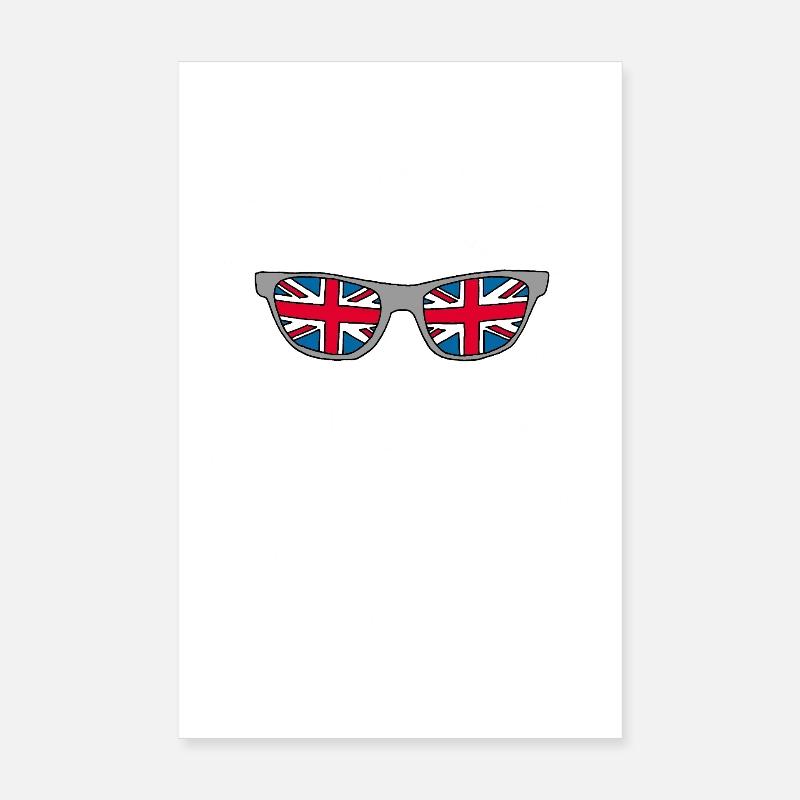 Weißer britischer Löwe Poster 20x30 cm