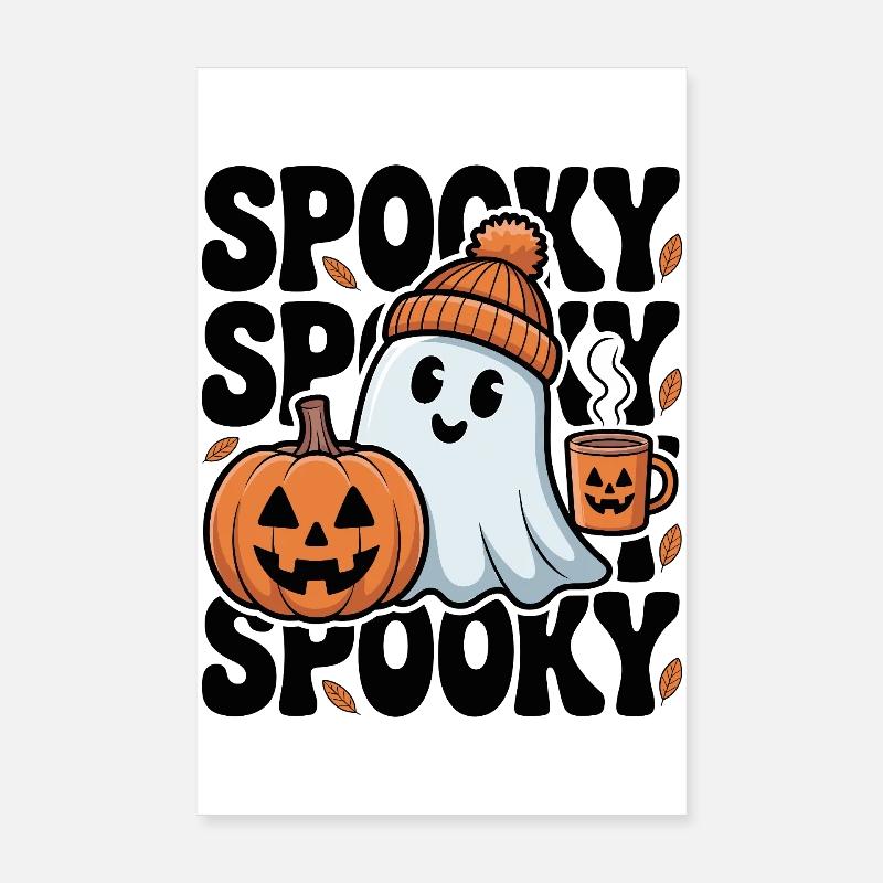 Halloween Spooky Ghost Poster 20x30 cm