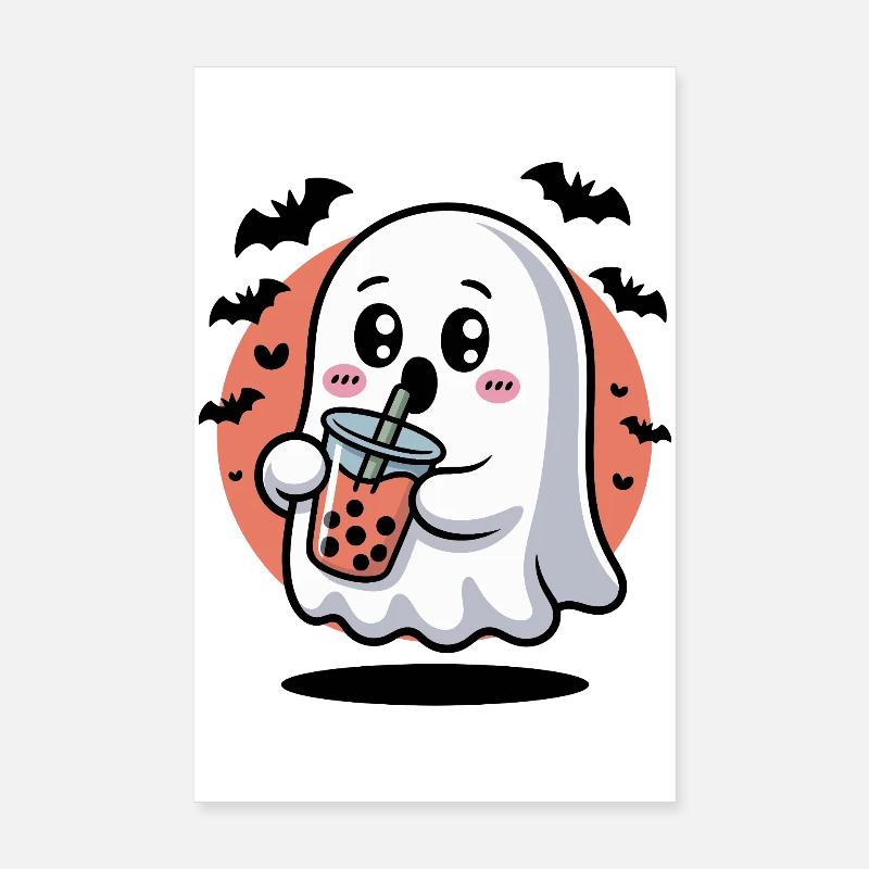 Conception de plaisir de café Sweet Ghost Poster 20 x 30 cm