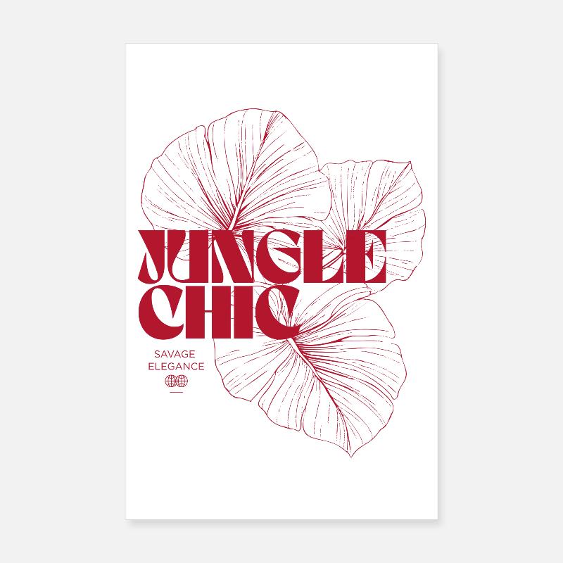 Jungle Chic Monstera Leaf Design Poster 20 x 30 cm