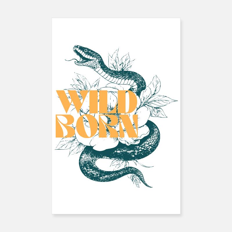 Conception de motif d’animal sauvage Poster 20 x 30 cm