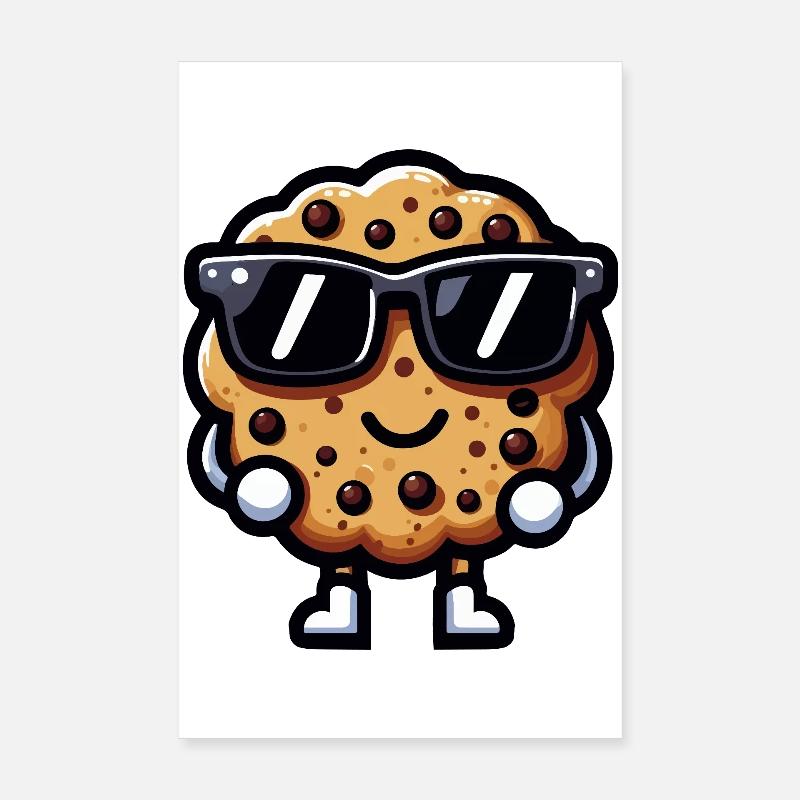 Cookie Chic Dunkle Brille Poster 20x30 cm