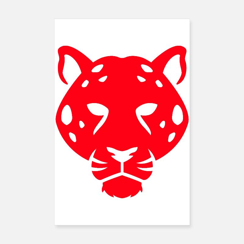 Panther Head Digitale Kunst Poster 20x30 cm