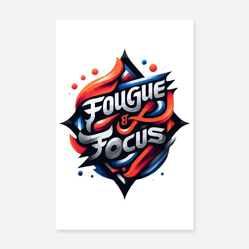 Fougue and Focus Emblem Poster 8" x 12" (20x30 cm)