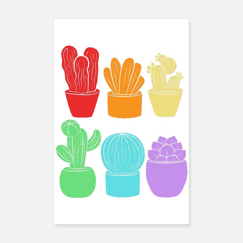 Cactus Plante Cactus Poster 20 x 30 cm