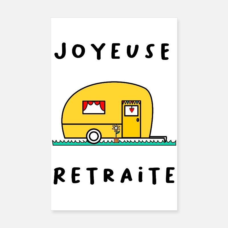 JOYEUSE RETRAITE. RETRAITE. RETRAITEE. RETRAITE Poster 20 x 30 cm
