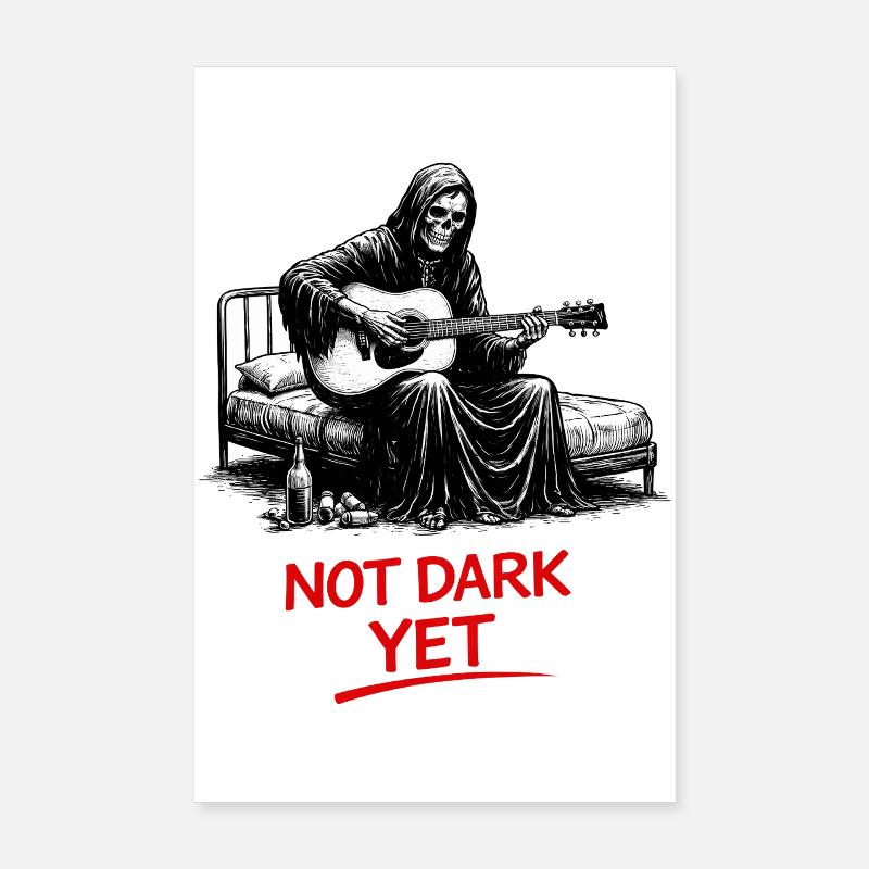 Noch Nicht Dunkel: Sensenmann Gitarrist Poster 20x30 cm