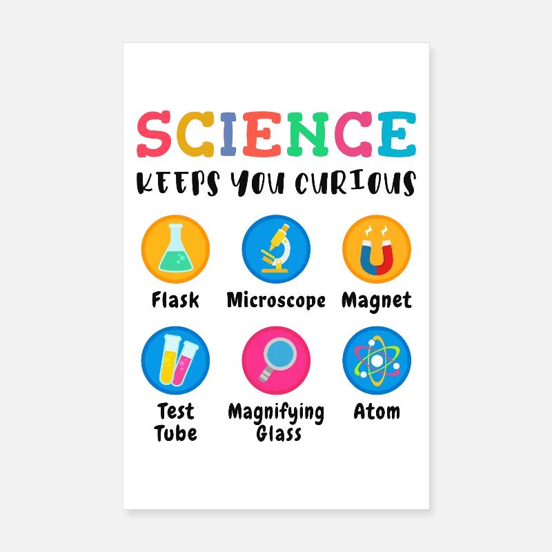 Science arouses curiosity Poster 8" x 12" (20x30 cm)