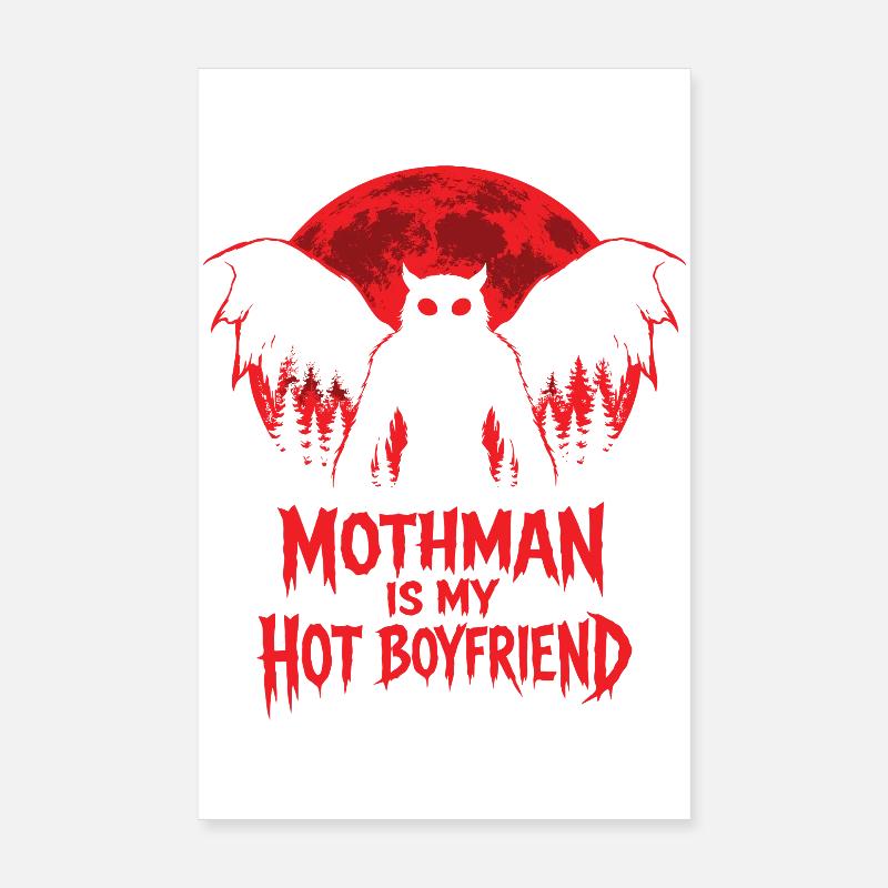 Mothman est mon petit ami sexy Cryptide Poster 20 x 30 cm