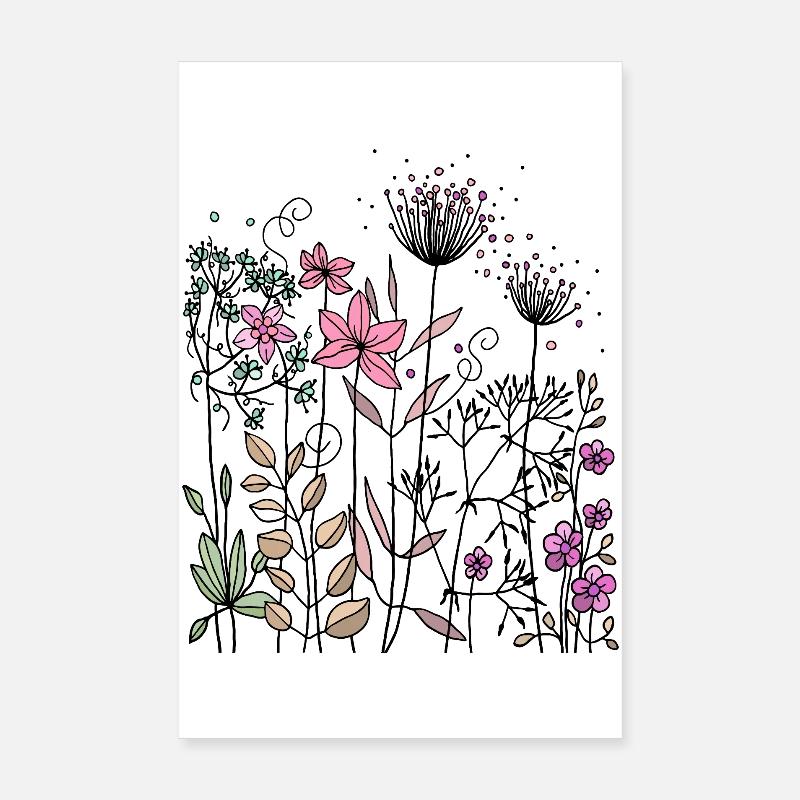 Blomster Poster 20x30 cm