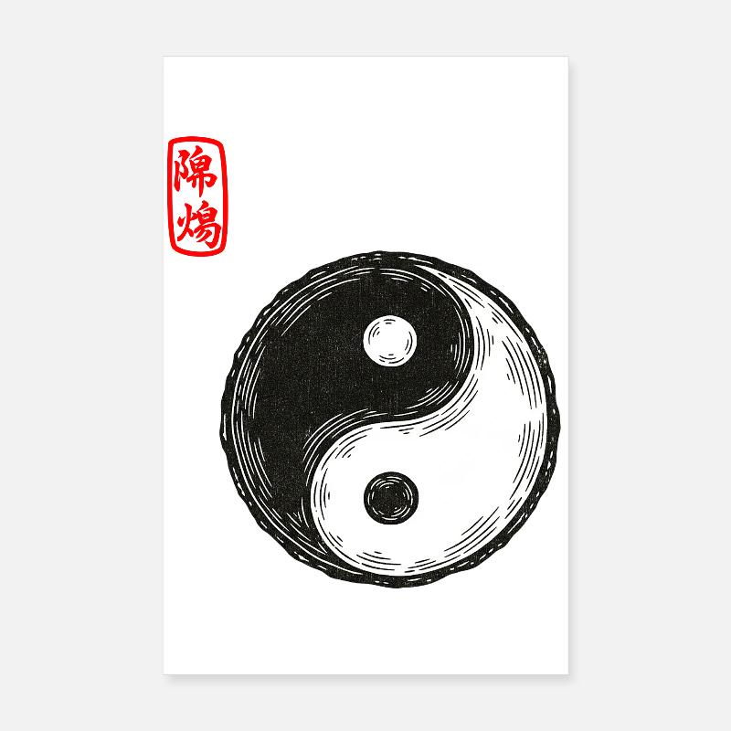 Yin and Yang Poster 8" x 12" (20x30 cm)