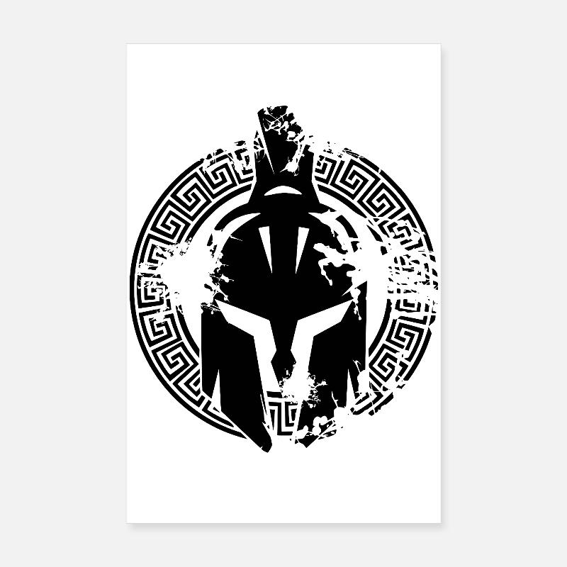 Spartan Helmet Poster 8" x 12" (20x30 cm)