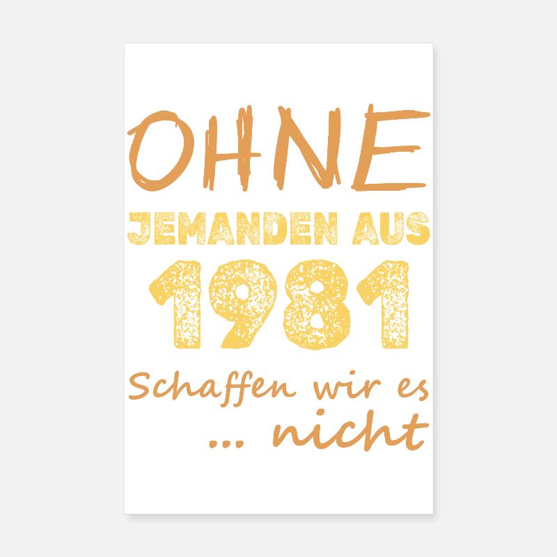 es 1981 Poster 20x30 cm