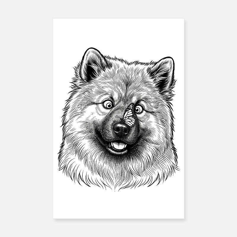 Eurasier | Papillon Poster 20 x 30 cm