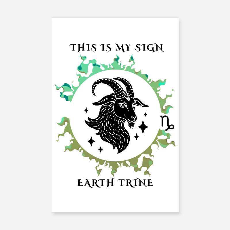 Mon signe Capricorne Poster 20 x 30 cm