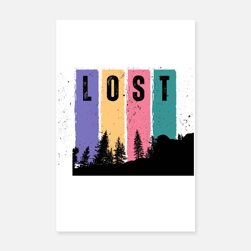 Lost In  Woods Poster 8" x 12" (20x30 cm)