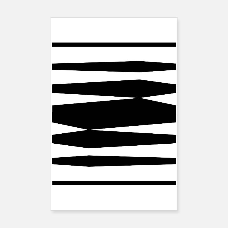 Fettes Liniendesign Poster 20x30 cm