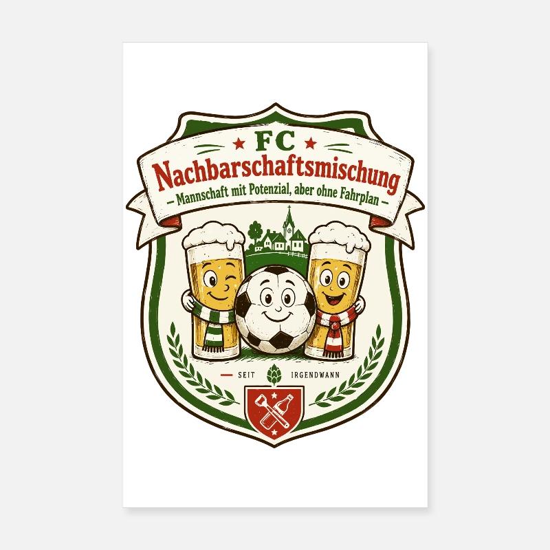 FC Nachbarschaftsmischung Poster 20x30 cm