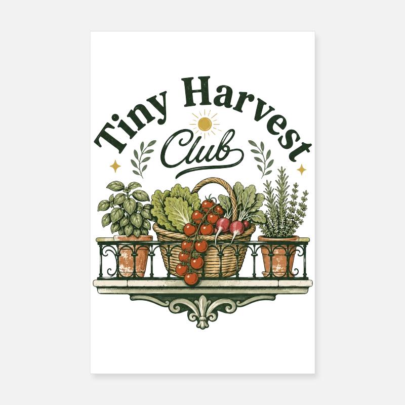 Tiny Harvest Club Poster 8" x 12" (20x30 cm)