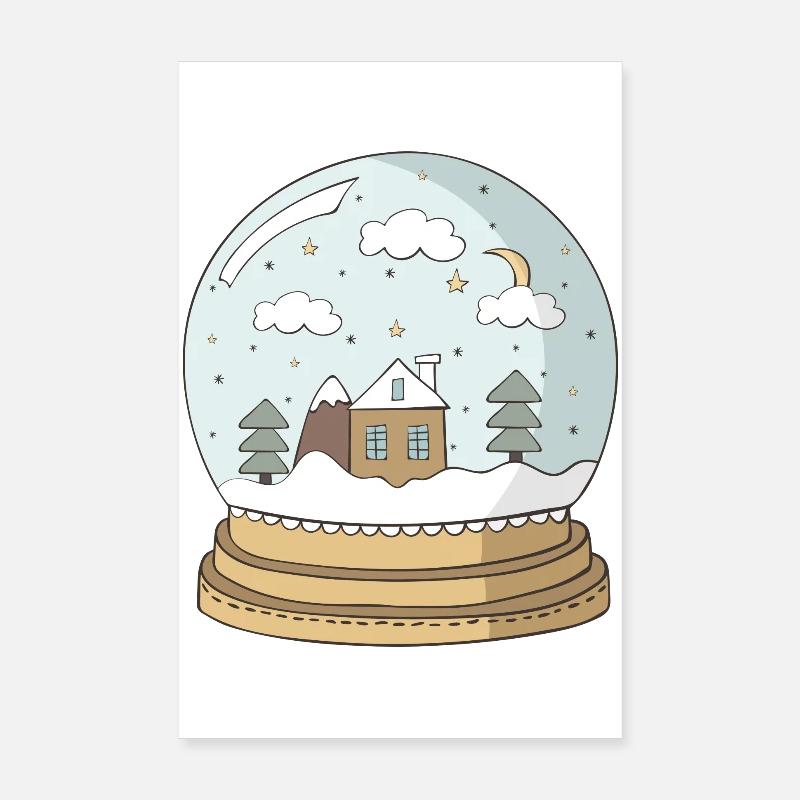 Boule à neige Poster 20 x 30 cm