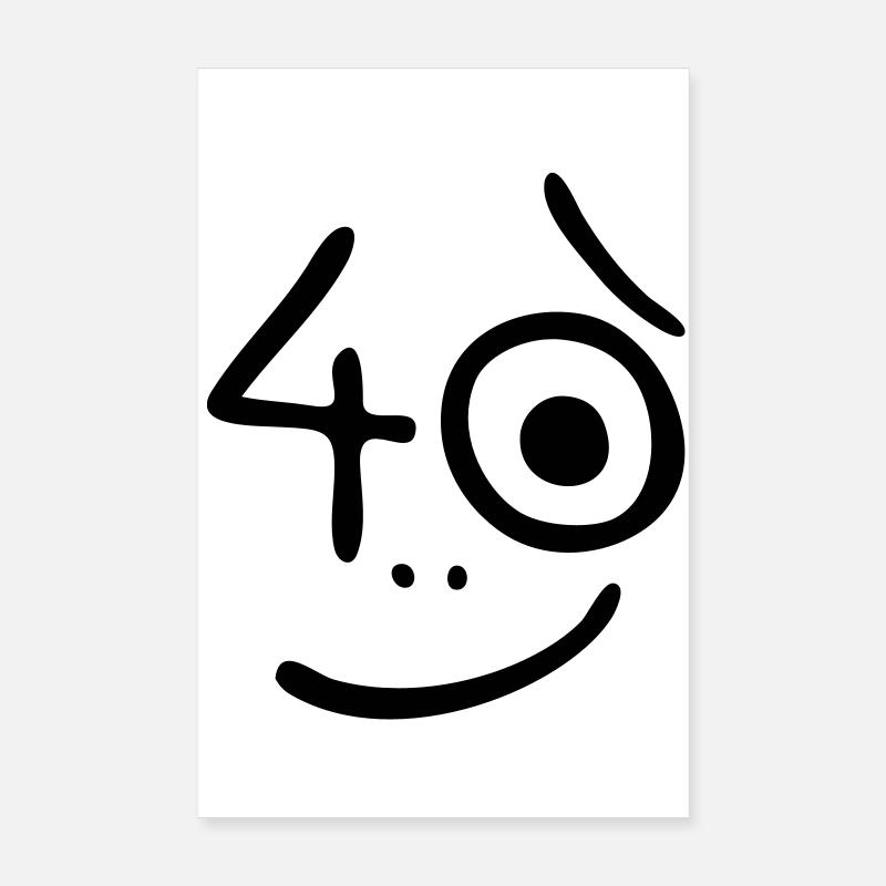 40 years - So what? Poster 8" x 12" (20x30 cm)