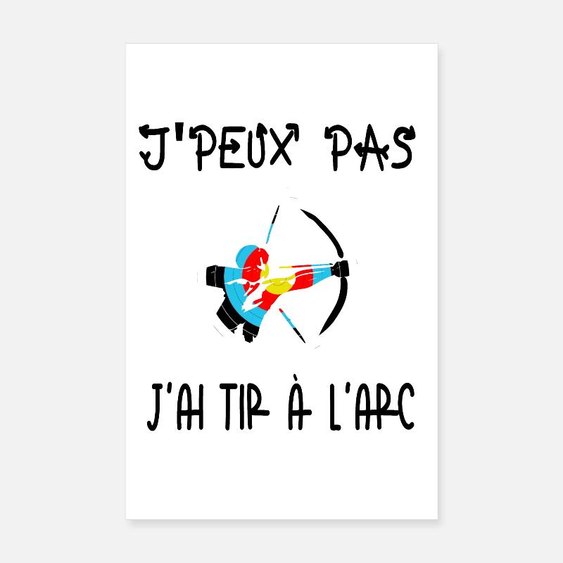 I can't I have archery Poster 8" x 12" (20x30 cm)