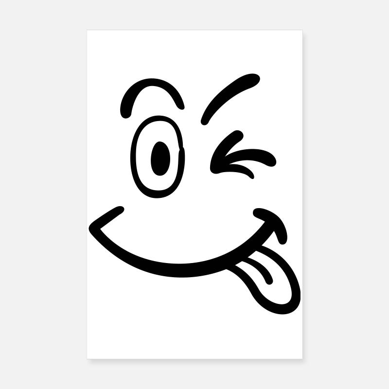 smiley face Poster 8" x 12" (20x30 cm)