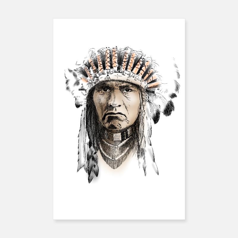 Indian Poster 8" x 12" (20x30 cm)