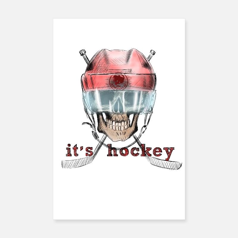 It's hockey - Poster 20x30 cm - Weiß