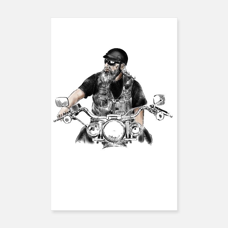 biker Poster 20x30 cm
