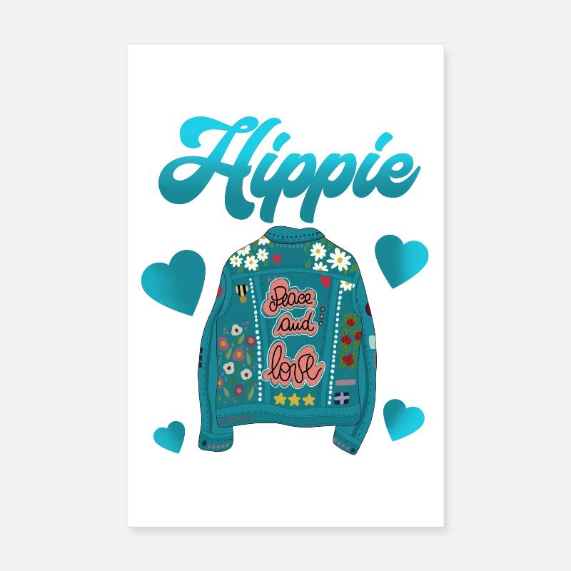 Hippie Poster 20 x 30 cm