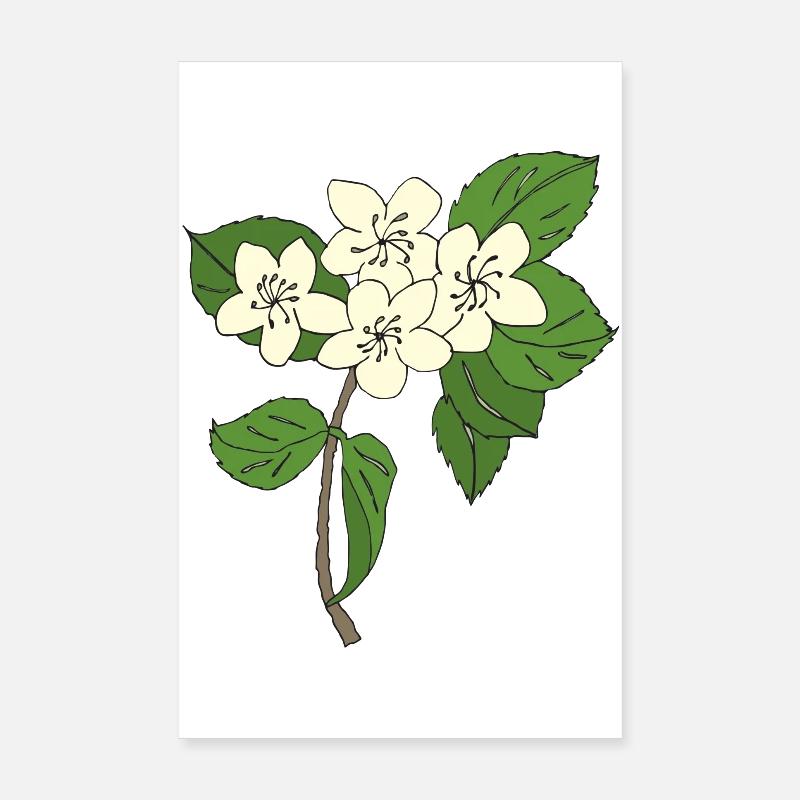 fleurs de poirier Poster 20 x 30 cm