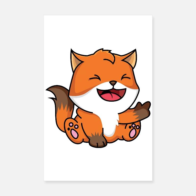 Bébé renard Poster 20 x 30 cm