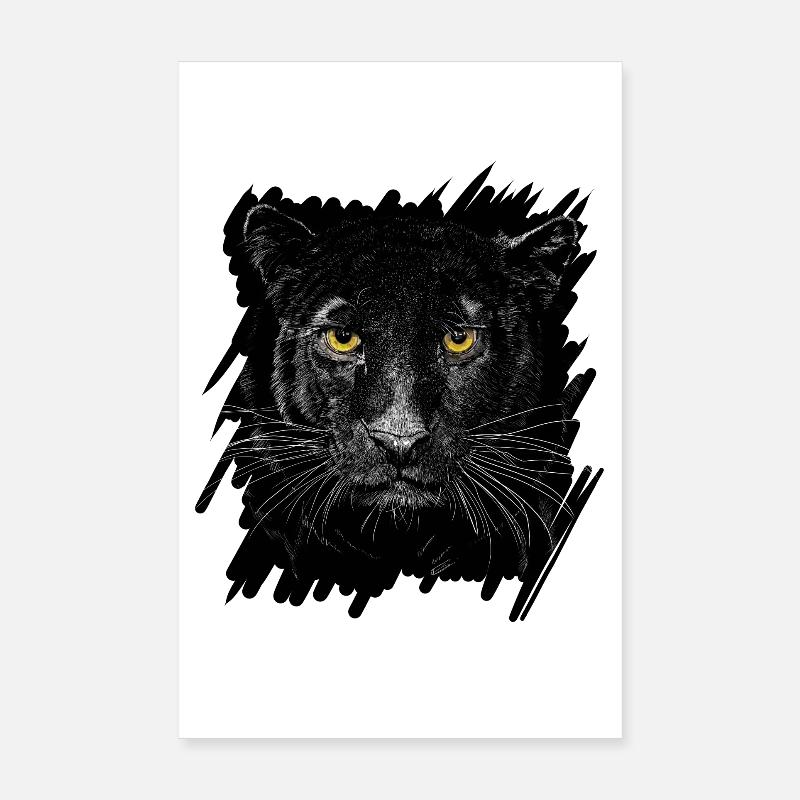 Schwarzer Panther Poster 20x30 cm