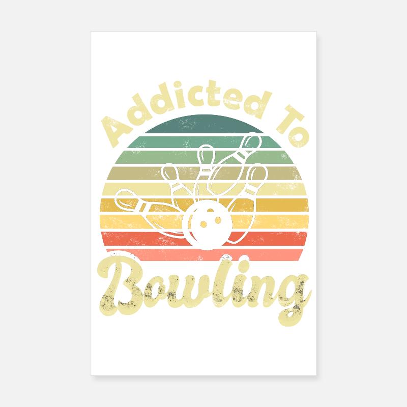 Bowling Bowlen Poster 20 x 30 cm