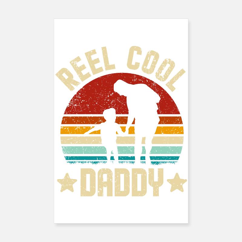 Moulinet Dad Bond Coucher de soleil Poster 20 x 30 cm