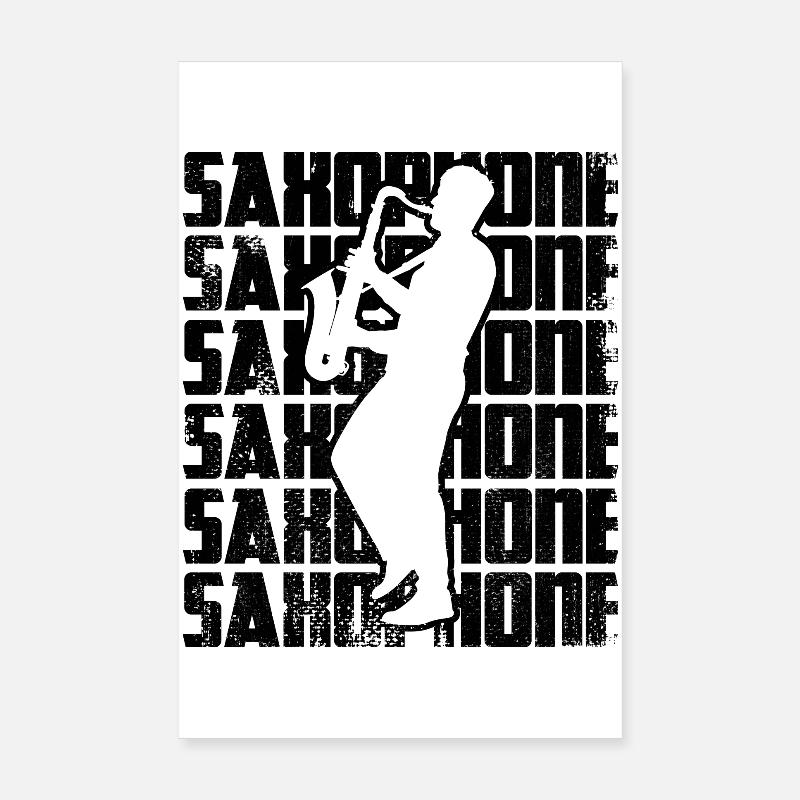 Saxophone Poster 8" x 12" (20x30 cm)