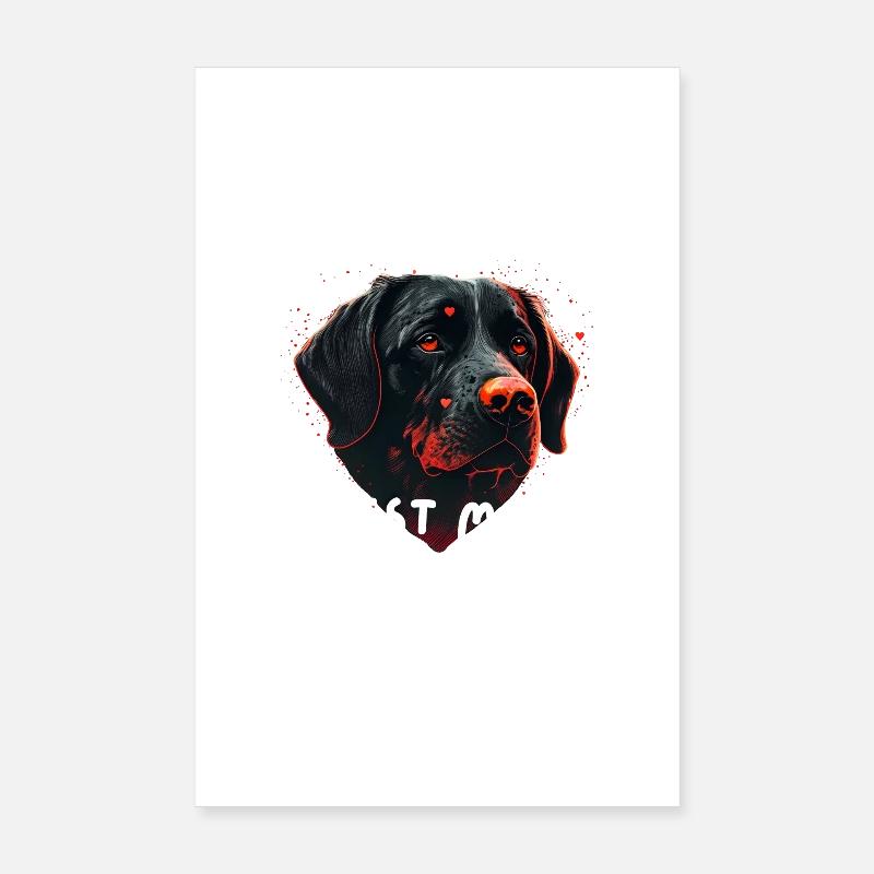 Ma Chienne Valentine Poster 20 x 30 cm